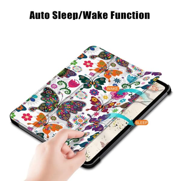 Fodral iPad Air 4 10.9 (2020) - Butterfly & Flowers
