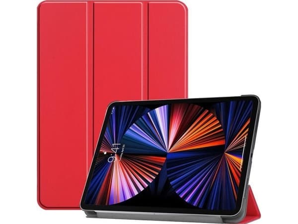 CoreParts - Lommebok for nettbrett - tri-fold caster, with auto-wake function - rød - 12.9" - for Apple 12.9-inch iPad Pro (5. generasjon)