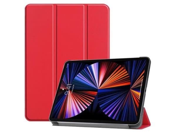 CoreParts - Lommebok for nettbrett - tri-fold caster, with auto-wake function - rød - 12.9" - for Apple 12.9-inch iPad Pro (5. generasjon)