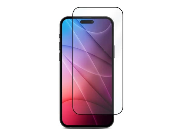 eSTUFF Titan Shield - Skjermbeskyttelse for mobiltelefon - glass - rammefarge svart - for Apple iPhone 14 Pro Max
