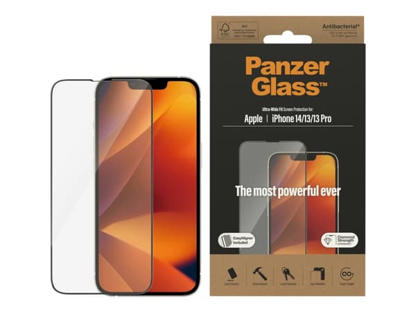 PanzerGlass™ | Skärmskydd - Ultra-Wide Fit | iPhone 13/13 Pro/14