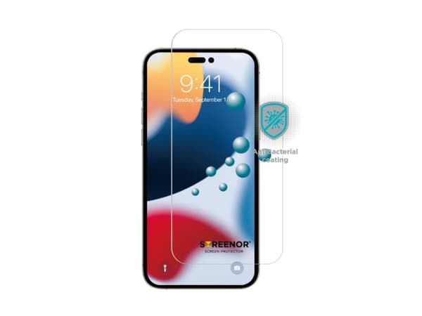 Screenor Premium, Apple, iPhone 14 Pro Max, Kolahduksenkestävä, Naarmuuntumisenkestävä, Läpinäkyvä, 1 kpl