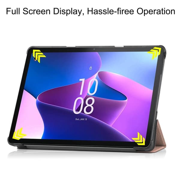 Trifoldbart deksel til Lenovo Tab M10 Gen 3 - Rose Gull