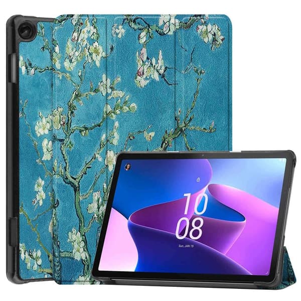 Til Lenovo Tab M10 (Gen 3) Trifoldet Stativbetræk - Blossom