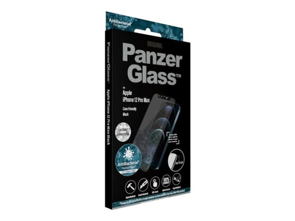 PanzerGlass CamSlider - Fashion Edition - skjermbeskyttelse for mobiltelefon - pyntet med krystaller fra Swarovski - glass - rammefarge svart - for A