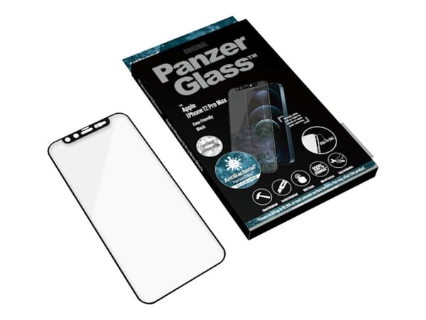 PanzerGlass CamSlider - Fashion Edition - skjermbeskyttelse for mobiltelefon - pyntet med krystaller fra Swarovski - glass - rammefarge svart - for A