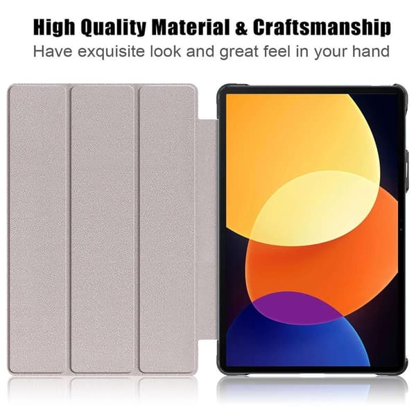 Xiaomi Pad 5 Pro 12.4 (2022) -jalustalle Slim Fit -suojus lepo/herätys - musta