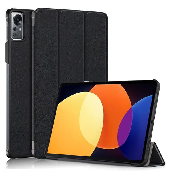 Xiaomi Pad 5 Pro 12.4 (2022) -jalustalle Slim Fit -suojus lepo/herätys - musta