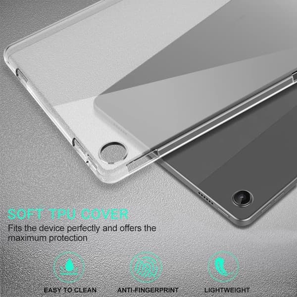 Lenovo Tab M10 Plus (Gen 3) - TPU-deksel Frostet Gjennomsiktig