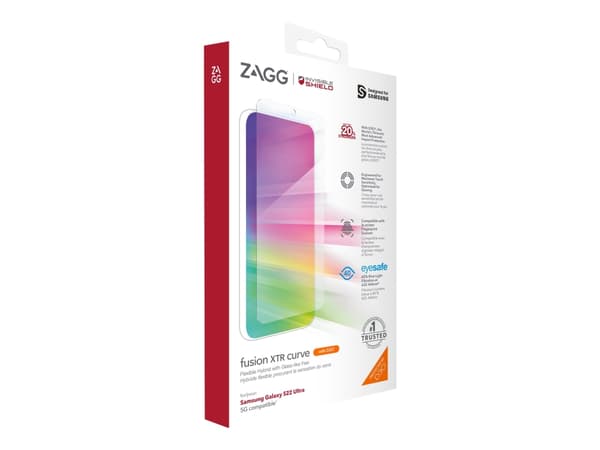 ZAGG InvisibleShield Fusion XTR - Skjermbeskyttelse for mobiltelefon - glass - for Samsung Galaxy S22 Ultra