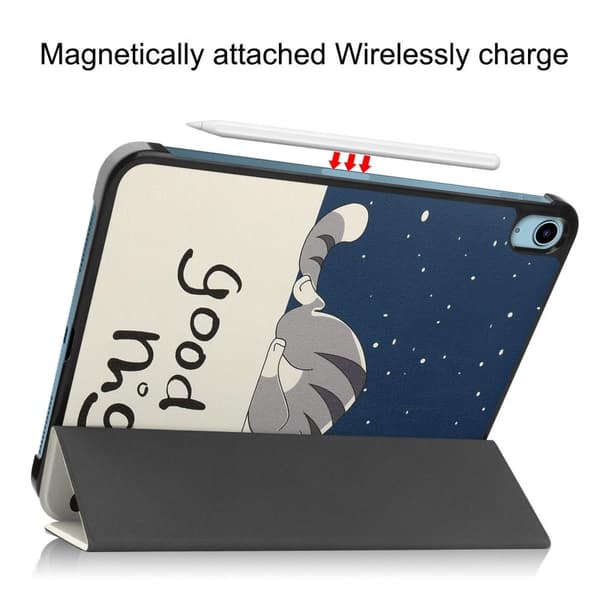 Tri-fold Stand Case for iPad 10.9 (2022)  Tablet Cover - Cat