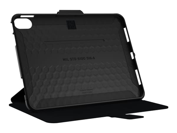 UAG Rugged Case for iPad 10.9 (10th Gen, 2022) - Scout Folio Black - Skjermdeksel for nettbrett - termoplast-polyuretan (TPU) - svart - 10.9" - for A