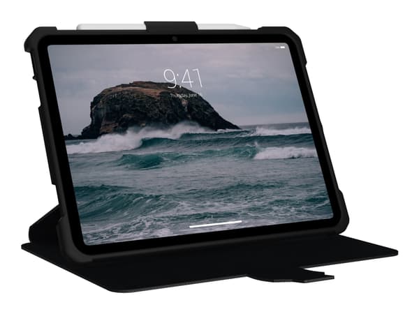 UAG Rugged Case for iPad 10.9 (10th Gen, 2022) - Metropolis Black - Skärmskydd för surfplatta - svart - 10.9" - för Apple 10.9-inch iPad (10:e genera