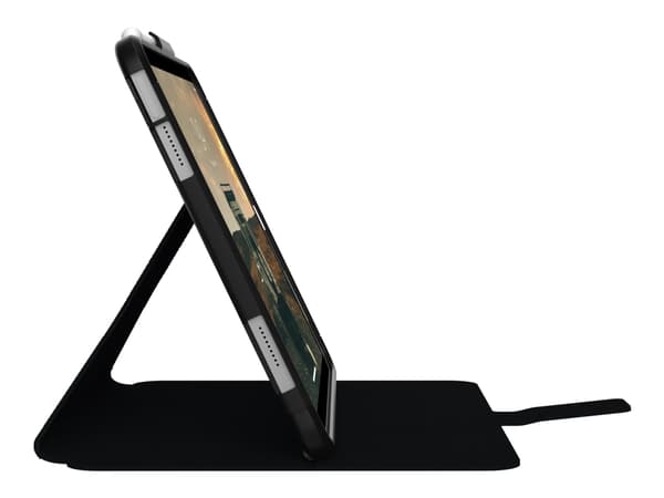 UAG Rugged Case for iPad 10.9 (10th Gen, 2022) - Scout Folio Black/Olive - Skärmskydd för surfplatta - termoplastisk polyuretan (TPU) - svart, oliv -
