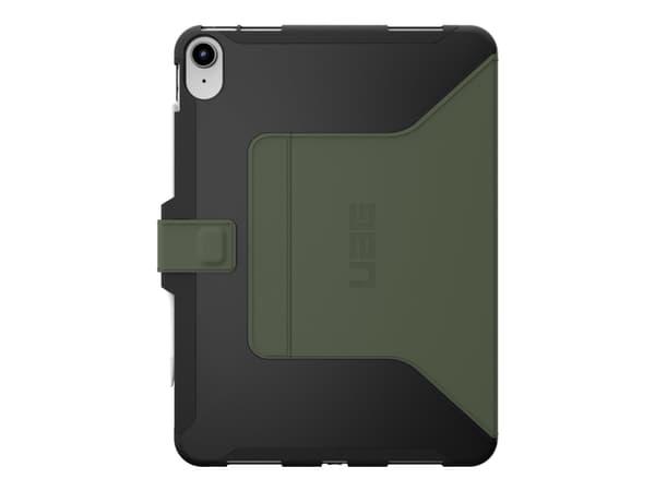 UAG Rugged Case for iPad 10.9 (10th Gen, 2022) - Scout Folio Black/Olive - Skärmskydd för surfplatta - termoplastisk polyuretan (TPU) - svart, oliv -