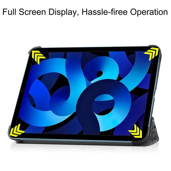 Tri-fold Stand Case for iPad 10.9 (2022) Tablet Cover - Map