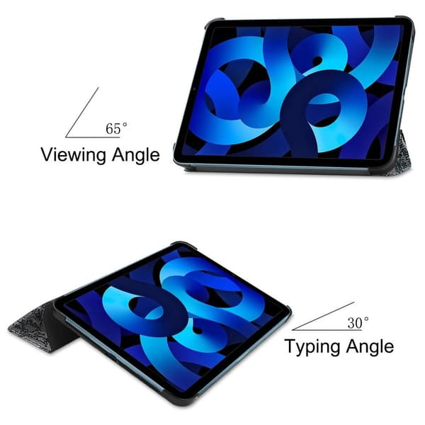 Tri-fold Stand Case for iPad 10.9 (2022) Tablet Cover - Map