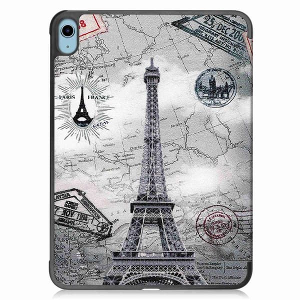Tri-fold Stand Case for iPad 10.9 (2022) Tablet Cover - Map