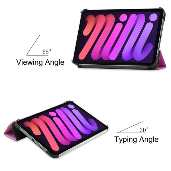 iPad Mini 6th Gen (2021) Fodral Tri-fold Lila