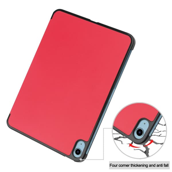 iPad 10.9 2022 (10th gen) Fodral Tri-fold Röd