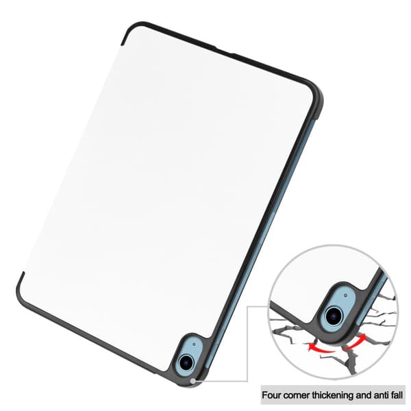 iPad 10.9 2022 (10th gen) Fodral Tri-fold Vit