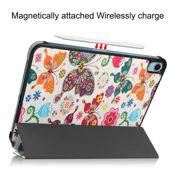 iPad 10.9 2022 (10th gen) Fodral Tri-fold Fjäril