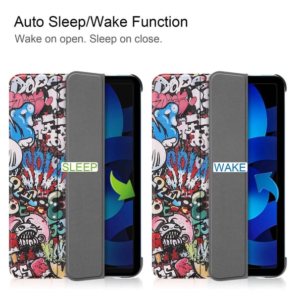 iPad 10.9 2022 (10th gen) Fodral Tri-fold Graffiti