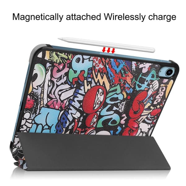 iPad 10.9 2022 (10th gen) Fodral Tri-fold Graffiti