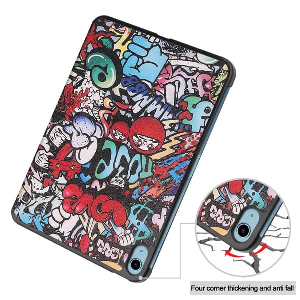 iPad 10.9 2022 (10th gen) Fodral Tri-fold Graffiti