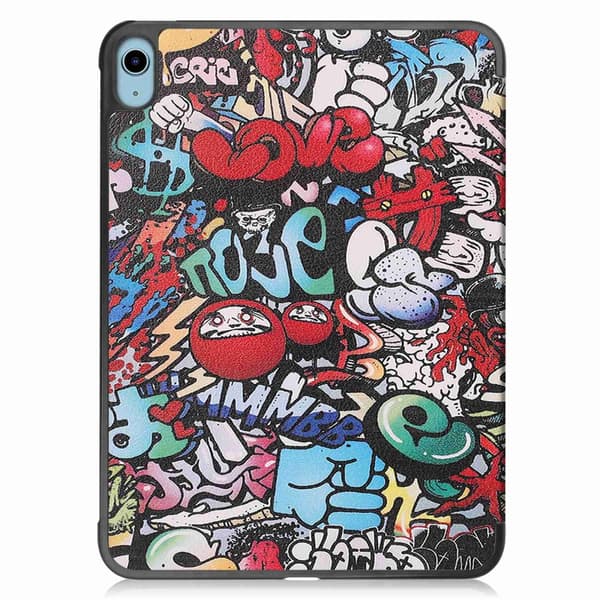 iPad 10.9 2022 (10th gen) Fodral Tri-fold Graffiti