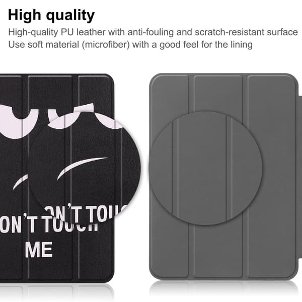 iPad 10.9 2022 (10th gen) Fodral Tri-fold Don't Touch Me