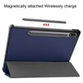 Miniatyrbild 6 av 9: Samsung Galaxy Tab S7/S8 Fodral Tri-fold Mörkblå