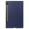Miniatyrbild 8 av 9: Samsung Galaxy Tab S7/S8 Fodral Tri-fold Mörkblå
