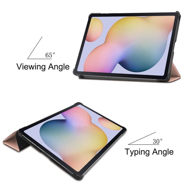 Samsung Galaxy Tab S7/S8 Fodral Tri-fold Roséguld