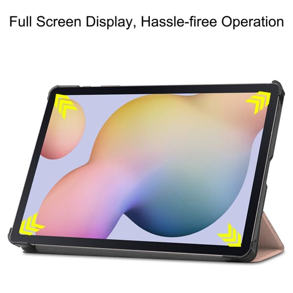 Samsung Galaxy Tab S7/S8 Fodral Tri-fold Roséguld