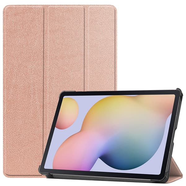 Samsung Galaxy Tab S7/S8 Fodral Tri-fold Roséguld