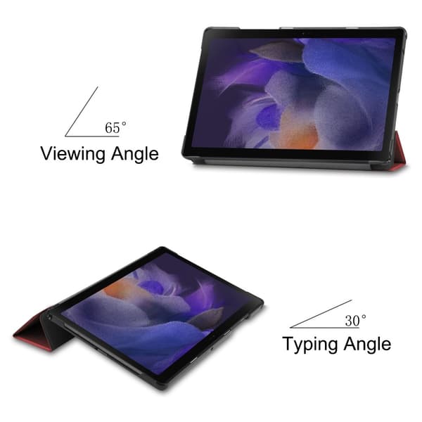 Samsung Galaxy Tab A8 10.5 Fodral Tri-fold Röd