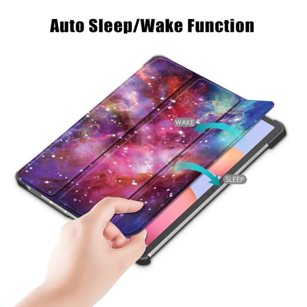 Samsung Galaxy Tab S7/S8 Fodral Tri-fold Stjärnhimmel