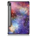 Miniatyrbild 10 av 10: Samsung Galaxy Tab S7/S8 Fodral Tri-fold Stjärnhimmel