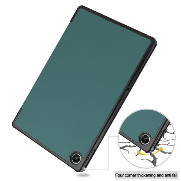 Lenovo Tab M10 Plus (3rd gen) Fodral Tri-fold Mörkgrön