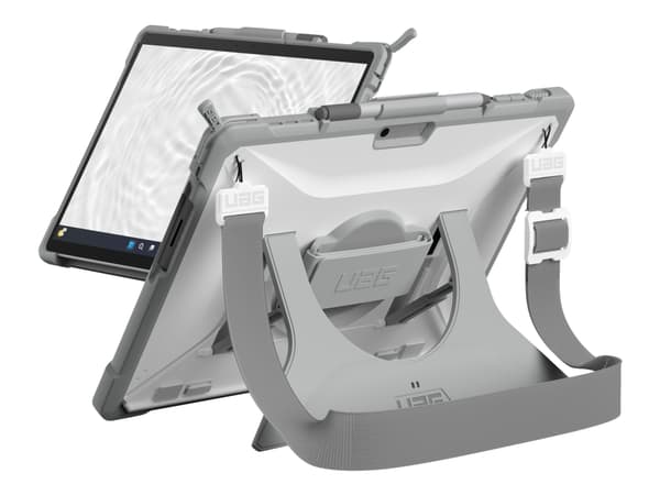 UAG Rugged Surface Pro 9 Case Plasma Healthcare Series - White/Grey - Baksidesskydd för surfplatta - vit/grå - för Microsoft Surface Pro 10, Pro 11,