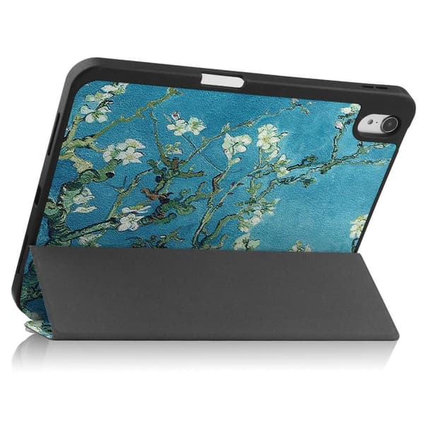 Kolminkertainen telinekotelo iPad 10.9:lle (2022) tablettisuojukynäpidikkeelle - Blossom