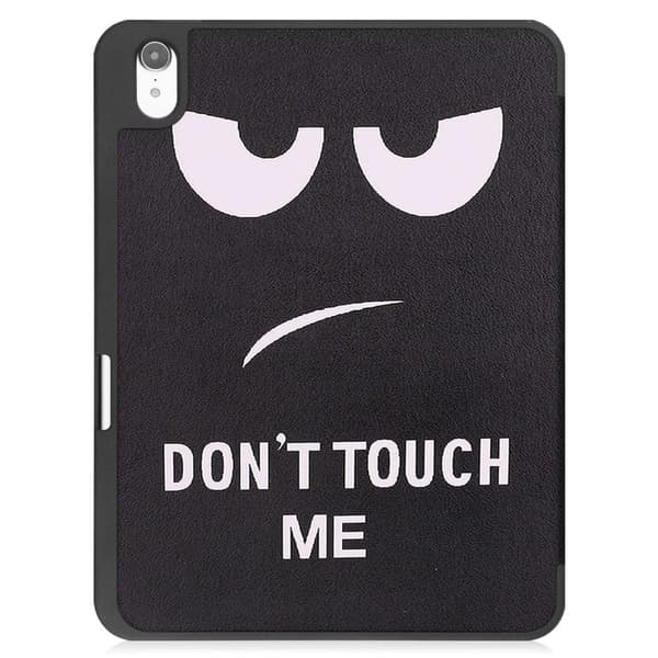 Tri-fold Stand Case for iPad 10.9 (2022) Tablet Cover Pen Holder - Don't Touch Me