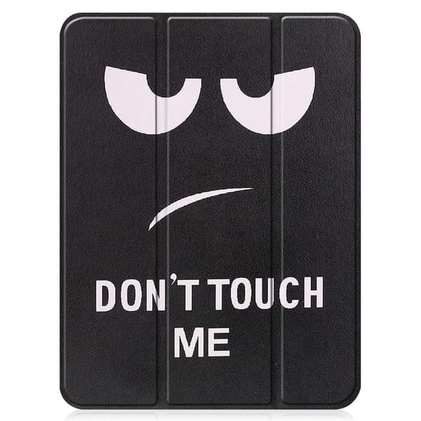 Tri-fold Stand Case for iPad 10.9 (2022) Tablet Cover Pen Holder - Don't Touch Me