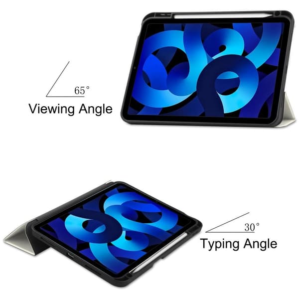 Apple iPad 10.9 2022 Slim fit tri-fold fodral Pennhållare - Katt