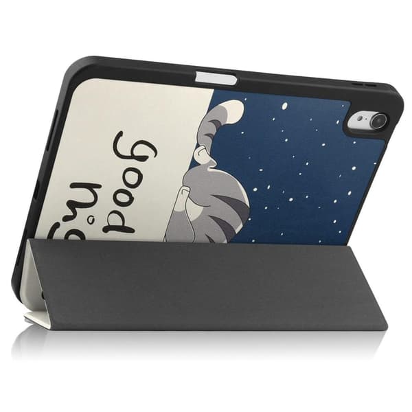 Apple iPad 10.9 2022 Slim fit tri-fold fodral Pennhållare - Katt