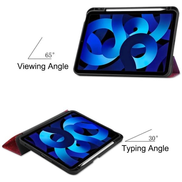 Trifoldet stativetui til iPad 10.9 (2022) Tabletcover Penholder - Galaxy