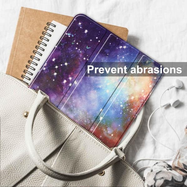 Trifoldet stativetui til iPad 10.9 (2022) Tabletcover Penholder - Galaxy