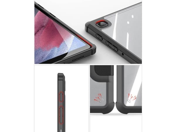 Dux Ducis Dux Ducis Toby panssaroitu fläppikotelo Smart Case Samsung Galaxy Tab A7 Lite -laitteelle, jossa on kynänpidike musta
