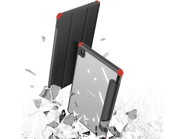 Dux Ducis Dux Ducis Toby panssaroitu fläppikotelo Smart Case Samsung Galaxy Tab A7 Lite -laitteelle, jossa on kynänpidike musta